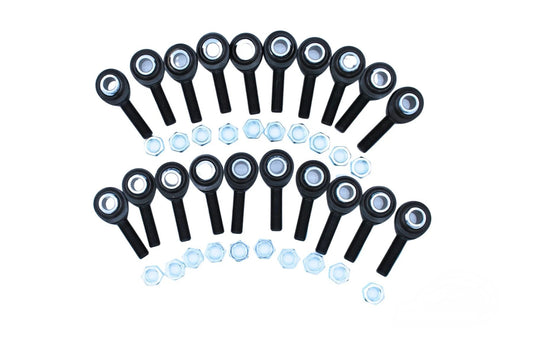 Upgraded Complete Set Heim 1/2" Black Oxide Chrome Molly 2-Piece